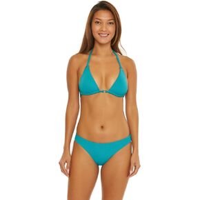 Trina Turk Women's Standard Ripple Rib Eyelette Triangle Bikini Top-Adjustable, Tie Back, Swimwear Separates in Saudi Arabia