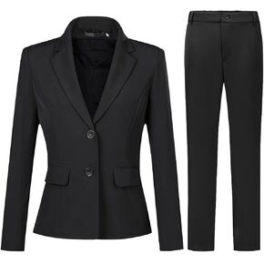 YUNCLOS Women’s Formal Two Piece Office Lady Suit Set Work Blazer Jacket Pant in Kuwait
