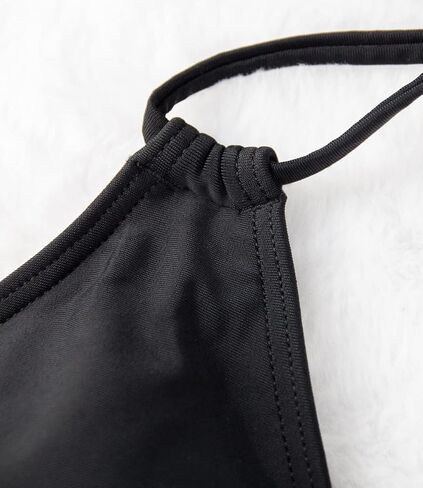Women's Vintage Halter Bikini Top Retro V Neck Tie Back Padded Swimsuits Bathing Suit Tops Only in Saudi Arabia