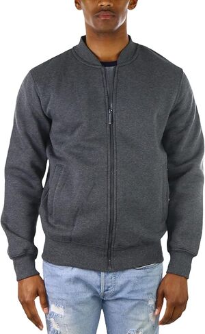 ToBeInStyle Men's Durable and Consistantly Stylish Fleece Bomber Jacket in Kuwait