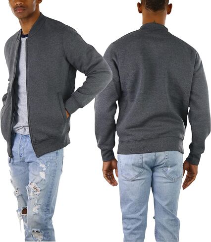ToBeInStyle Men's Durable and Consistantly Stylish Fleece Bomber Jacket in Kuwait
