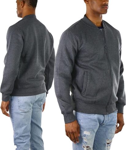 ToBeInStyle Men's Durable and Consistantly Stylish Fleece Bomber Jacket in Kuwait