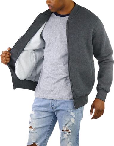 ToBeInStyle Men's Durable and Consistantly Stylish Fleece Bomber Jacket in Kuwait