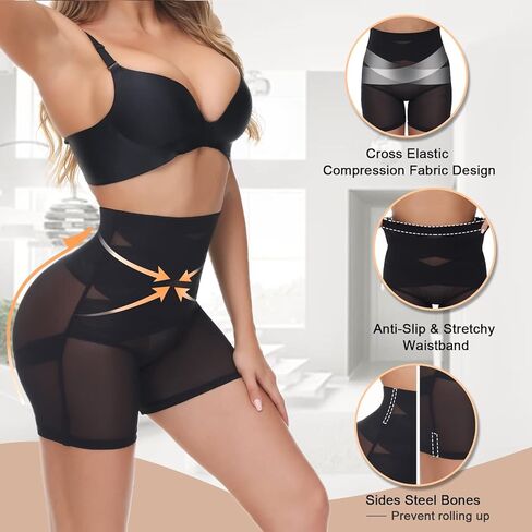 SIMIYA ملابس داخلية للنساء البطن السيطرة على الجسم المشكل السراويل عالية الخصر ملابس داخلية لتشكيل الجسم الأرداف رفع الملابس الداخلية in Kuwait