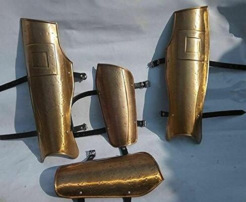 forearms~shin Guards.. Gothic Leg Guard Bracer Armor Set Medieval Knight Crusader Spartan 18GA Steel in Saudi Arabia