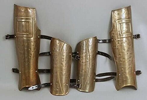 forearms~shin Guards.. Gothic Leg Guard Bracer Armor Set Medieval Knight Crusader Spartan 18GA Steel in Saudi Arabia