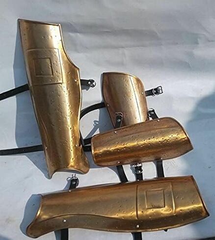forearms~shin Guards.. Gothic Leg Guard Bracer Armor Set Medieval Knight Crusader Spartan 18GA Steel in Saudi Arabia