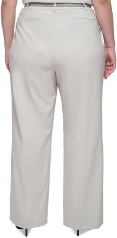 Calvin Klein Women's Plus Size Windowpane Wide-Leg Pants (Galaxy Multi, 18W) in Saudi Arabia