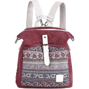 ArcEnCiel Women Backpack Canvas Rucksack Shoulder Bag