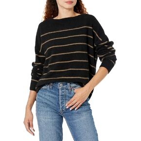 Majestic Filatures للنساء Majestic Filaturesultra Soft Knit Stripe L/S Boat Neck in Kuwait