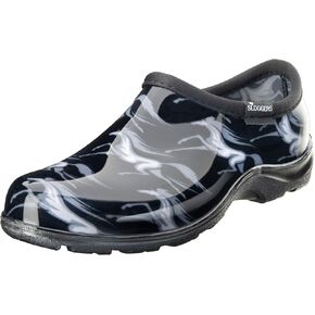 Sloggers 5121HRSBK08 Horses Black Print Waterproof Comfort Shoe in Saudi Arabia