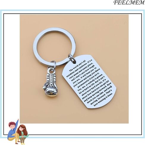 FEELMEM سلسلة مفاتيح الملاكمة العالم ليس أشعة الشمس وقوس قزح الملاكمة سلسلة المفاتيح in Saudi Arabia