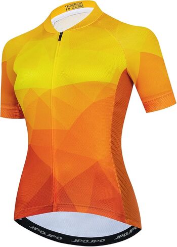 Teleyi Women's Cycling Jersey Set Short Sleeve with 5D Padded Bike Shorts Breathable Shirt 3-Pockets in Saudi Arabia