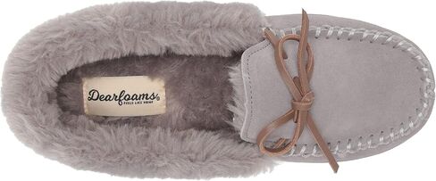 Dearfoams Women's Bethany Suede Moccasin Slipper in Saudi Arabia
