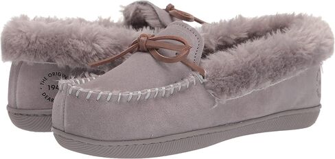 Dearfoams Women's Bethany Suede Moccasin Slipper in Saudi Arabia