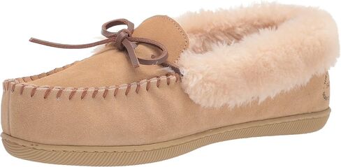 Dearfoams Women's Bethany Suede Moccasin Slipper in Saudi Arabia