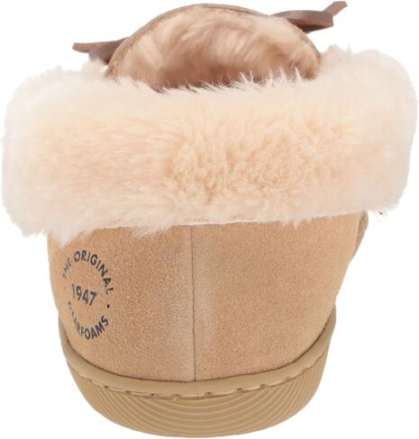 Dearfoams Women's Bethany Suede Moccasin Slipper in Saudi Arabia