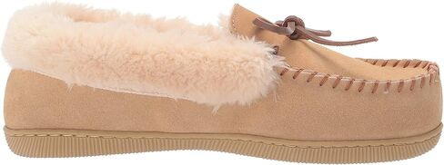 Dearfoams Women's Bethany Suede Moccasin Slipper in Saudi Arabia