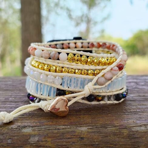 YGLINE Crystal Bracelet Compatible with Apple Watch Band 38mm/41mm for Women Girls, Handmade Beaded Band Replacement For Iwatch in Saudi Arabia