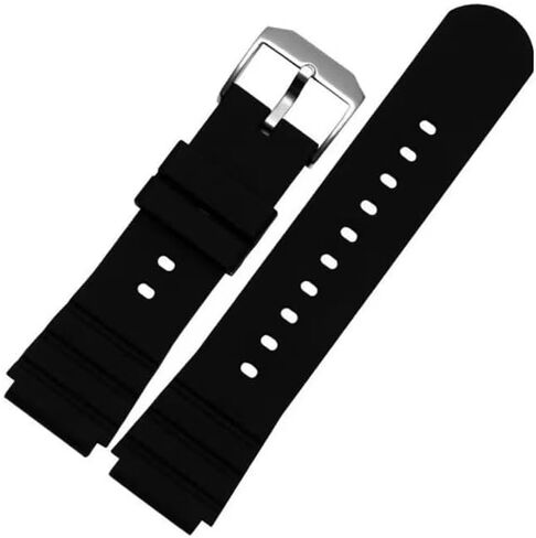 حزام ساعة مطاطي من السيليكون مقاس 21 ملم بديل مع مشبك أسود لسلسلة Luminox 3000 3900 3100 3200 3400 و3600 - أحزمة ساعة Luminox Navy Seal in Kuwait