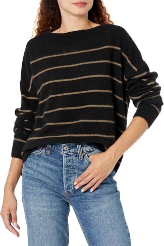 Majestic Filatures للنساء Majestic Filaturesultra Soft Knit Stripe L/S Boat Neck in Kuwait