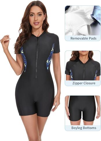 Rainshawn One Piece Swimsuit Women Black One Piece Bathing Suit for Women Bathing Suits Wetsuit Swimming Suits for Women in Saudi Arabia