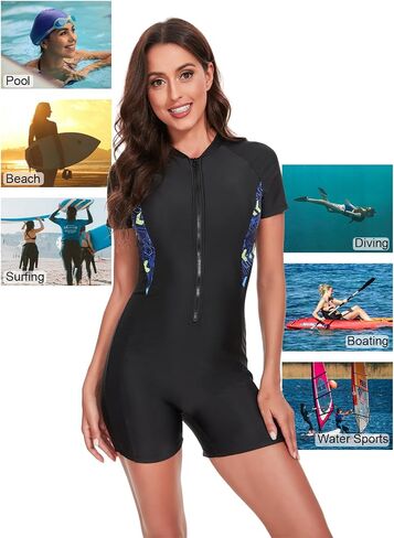 Rainshawn One Piece Swimsuit Women Black One Piece Bathing Suit for Women Bathing Suits Wetsuit Swimming Suits for Women in Saudi Arabia