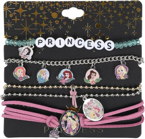 Disney Princess Bracelet Set (Set of 4), OSFA, Zinc, no gemstone in Saudi Arabia