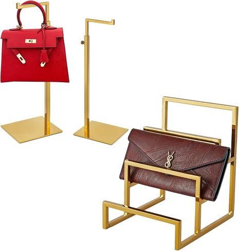 حامل عرض المحفظة الذهبية K KAIDIYIN ورف عرض المحفظة المكون من 3 طبقات in Kuwait