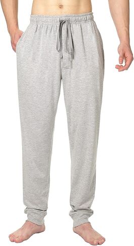 Bintangor Men's Jogger Pajama Pant Cotton Lounge Sleep Bottoms in Saudi Arabia