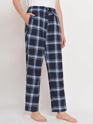 Latuza Women's Petite Cotton Lounge Pants Flannel Pajama Pants with Pockets in Kuwait