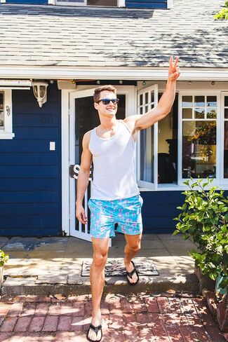 Cabana Bro Men's Swim Trunks - Retro Style Summer Swim Suits for Men in Saudi Arabia