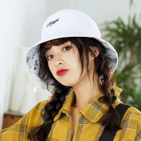Packable Reversible Printed Bucket Hat Unisex for Men Women Beach Fisherman Cap in Saudi Arabia