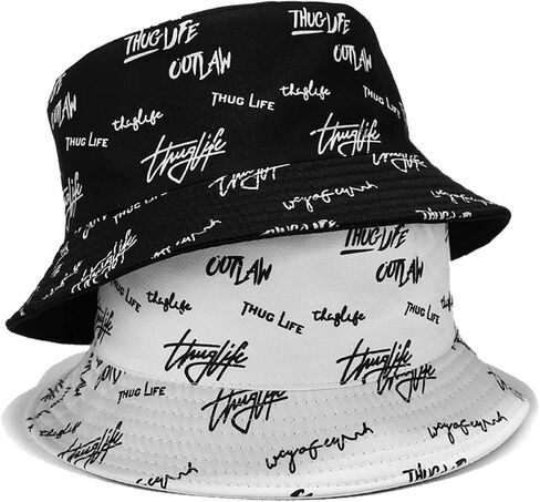 Packable Reversible Printed Bucket Hat Unisex for Men Women Beach Fisherman Cap in Saudi Arabia