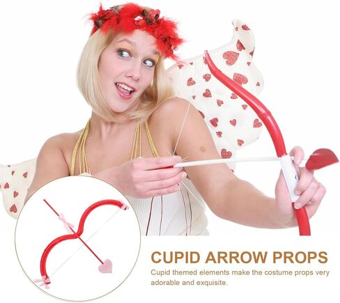 مجموعة باسولابي كيوبيد القوس والسهم عيد الحب كيوبيد زي الدعامة عيد الميلاد كيوبيد القوس الصغير كيوبيد مجموعة هدية الحفلات in Kuwait