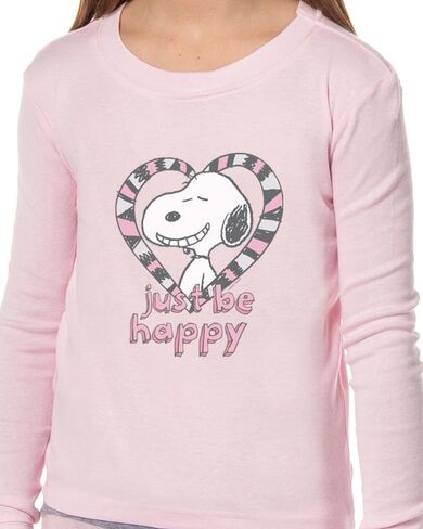 مجموعة بيجامة النوم الوردية للفتيات من INTIMO Peanuts Just Be Happy Sleep للأطفال in Saudi Arabia