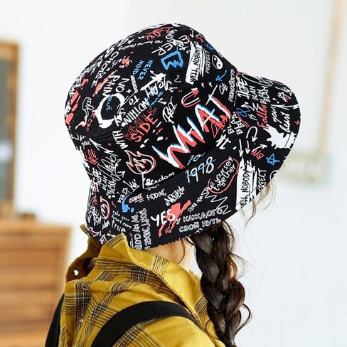 Packable Reversible Printed Bucket Hat Unisex for Men Women Beach Fisherman Cap in Saudi Arabia
