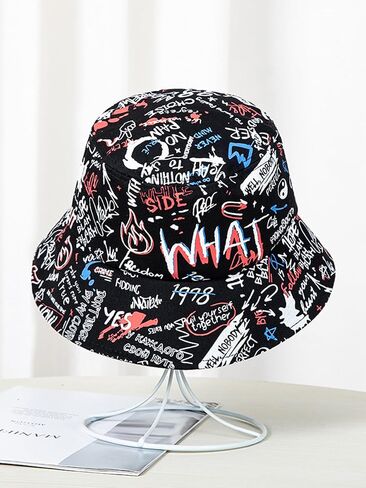 Packable Reversible Printed Bucket Hat Unisex for Men Women Beach Fisherman Cap in Saudi Arabia