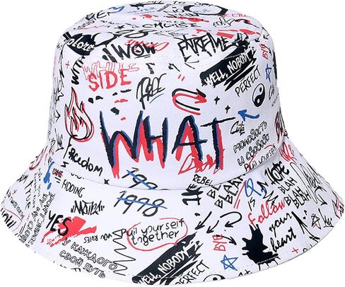 Packable Reversible Printed Bucket Hat Unisex for Men Women Beach Fisherman Cap in Saudi Arabia