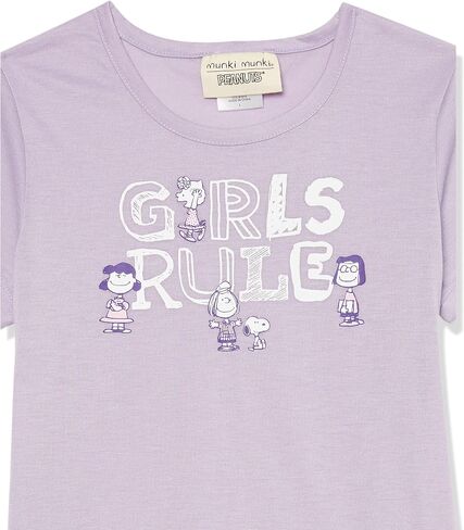 Munki Munki Girls' Youth Sleeve Tee and Short Pajama Set in Saudi Arabia