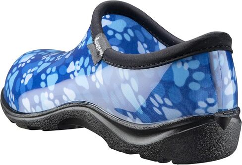 سلوجرز حذاء نسائي مقاوم للماء للمطر والحديقة مع نعل داخلي مريح، طباعة مخالب زرقاء، مقاس 11، طراز 5114QB11 in Kuwait