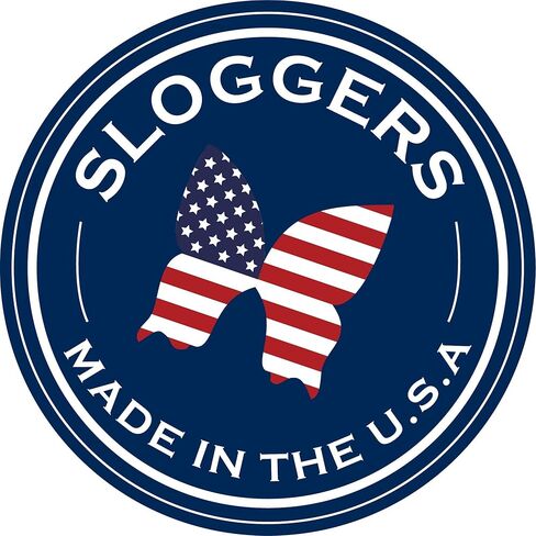 سلوجرز حذاء نسائي مقاوم للماء للمطر والحديقة مع نعل داخلي مريح، طباعة مخالب زرقاء، مقاس 11، طراز 5114QB11 in Kuwait