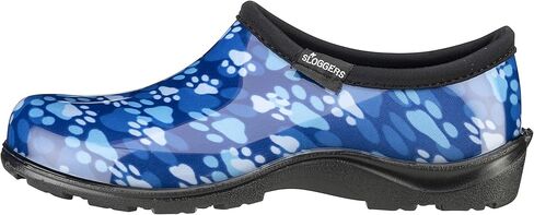 سلوجرز حذاء نسائي مقاوم للماء للمطر والحديقة مع نعل داخلي مريح، طباعة مخالب زرقاء، مقاس 11، طراز 5114QB11 in Kuwait