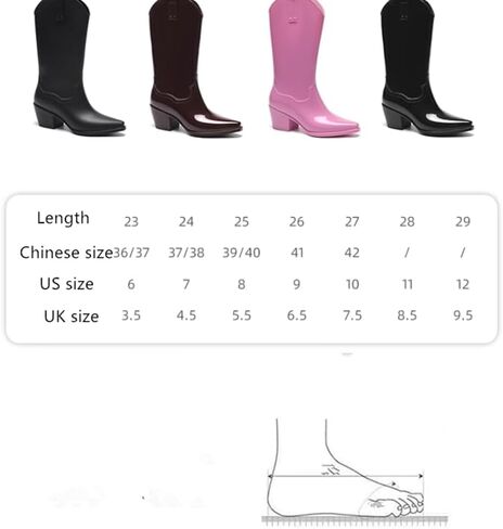 TermiyinFUL Mid Calf Rain Boots for Women Waterproof Anti-Slipping Rain Shoes Lightweight Anti-Slipping Garden Boots (pink, numeric_8) in Saudi Arabia