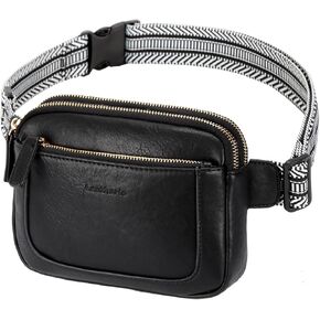 حقائب فاني جلدية من Leathario للنساء، حقيبة حزام صغيرة بحزام حول الجسم، محفظة صغيرة على الخصر عند الصدر، للجري والسفر يوميًا in Kuwait