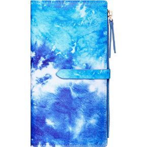 Badiya Ultra Slim Wallet Credit Card Holder Thin Bifold Clutch Wallets with Zipper Pocket for Women in Kuwait