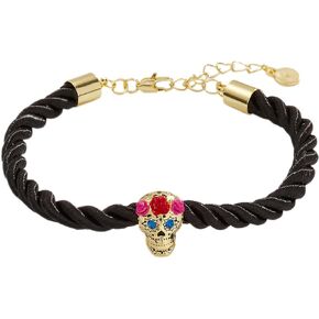 سوار حبلي قابل للتعديل من Alex and Ani Calavera، لمسة نهائية ذهبية لامعة، متعدد الألوان in Kuwait