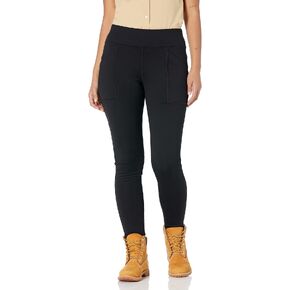 Carhartt Women's 105020 Force Fitted Heavyweight Lined Legging - X-Large - Black