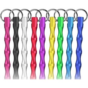 سلسلة مفاتيح Hujiling Keychain النسائية مناسبة للمراهقات المسنات، مقبض بتصميم على شكل لولبي، أكثر ملاءمة للاستخدام، سلسلة مفاتيح آمنة مكونة من 9 قطع in Kuwait