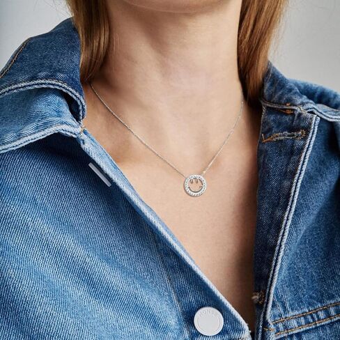 YKYLHSYXR Good Luck Happy-Face Necklaces Rings Stud-Earrings - Dainty Smile Face Jewelry with CZ Simulated Diamond, Cute Preppy Aesthetic Jewelry Gifts for Girls Women. in Kuwait